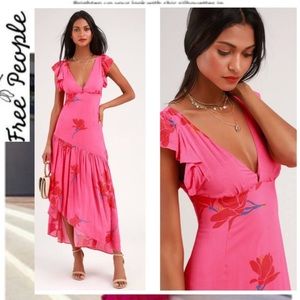 NWT Free People She's A Waterfall Maxi Dress